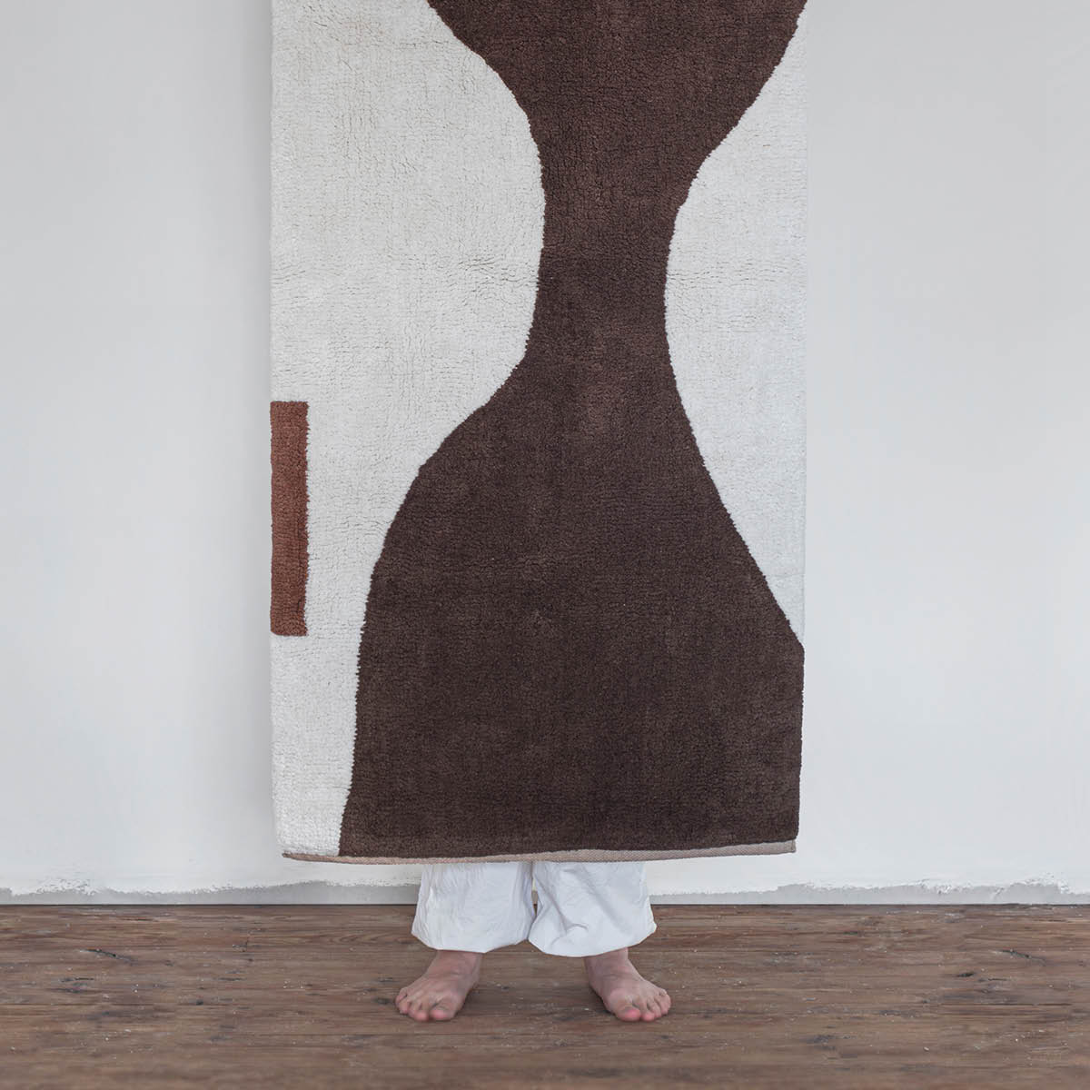 Mette Ditmer Figura golvmatta 150x70 cm brun