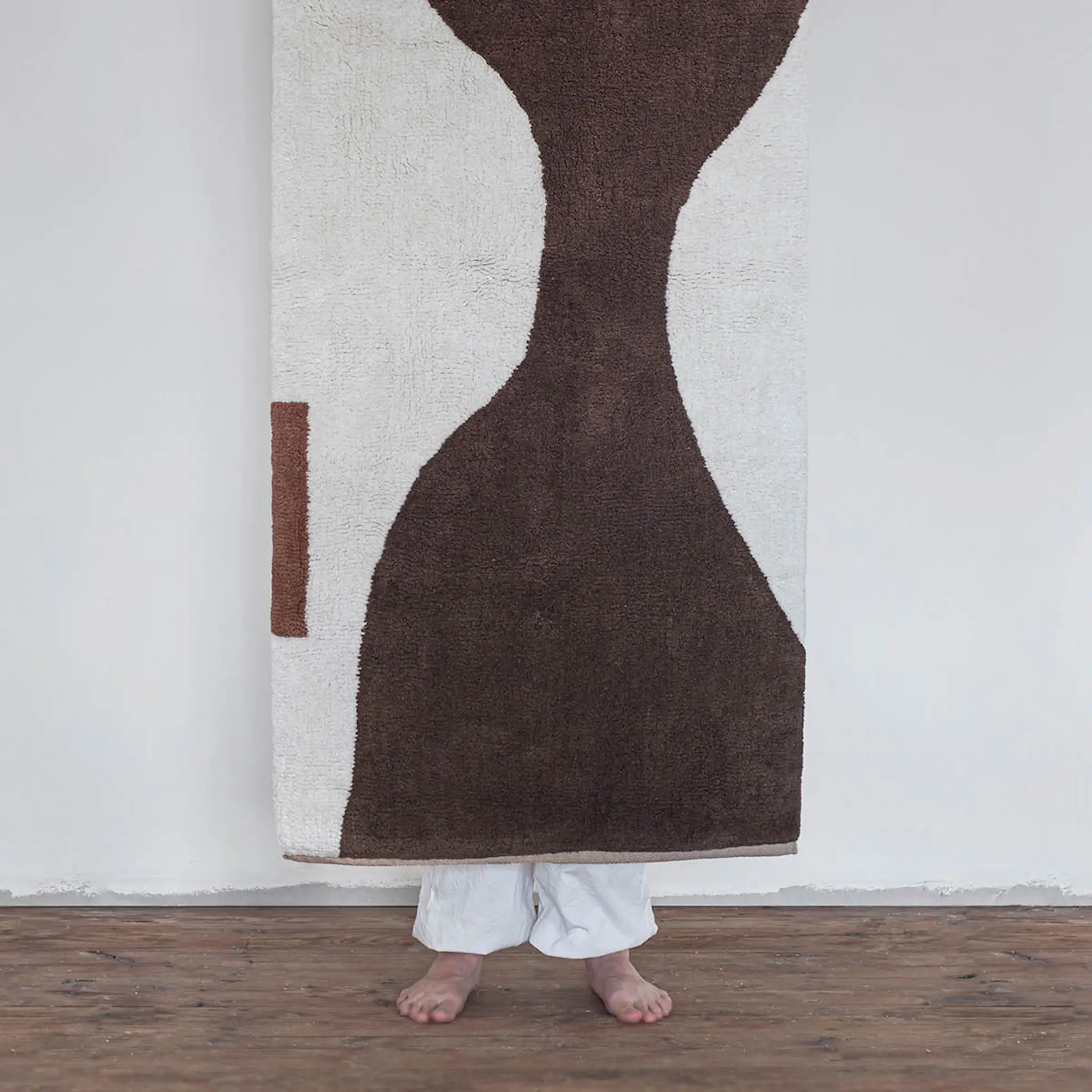 Mette Ditmer Figura golvmatta 150x70 cm brun