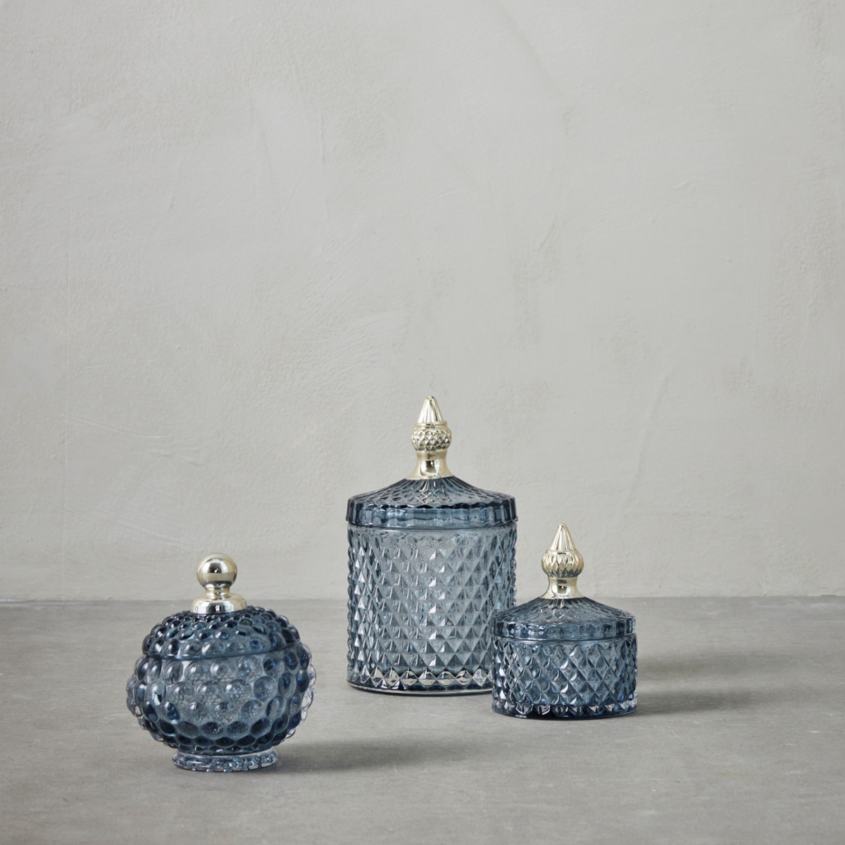 Lene Bjerre Miya burk 11 cm blå