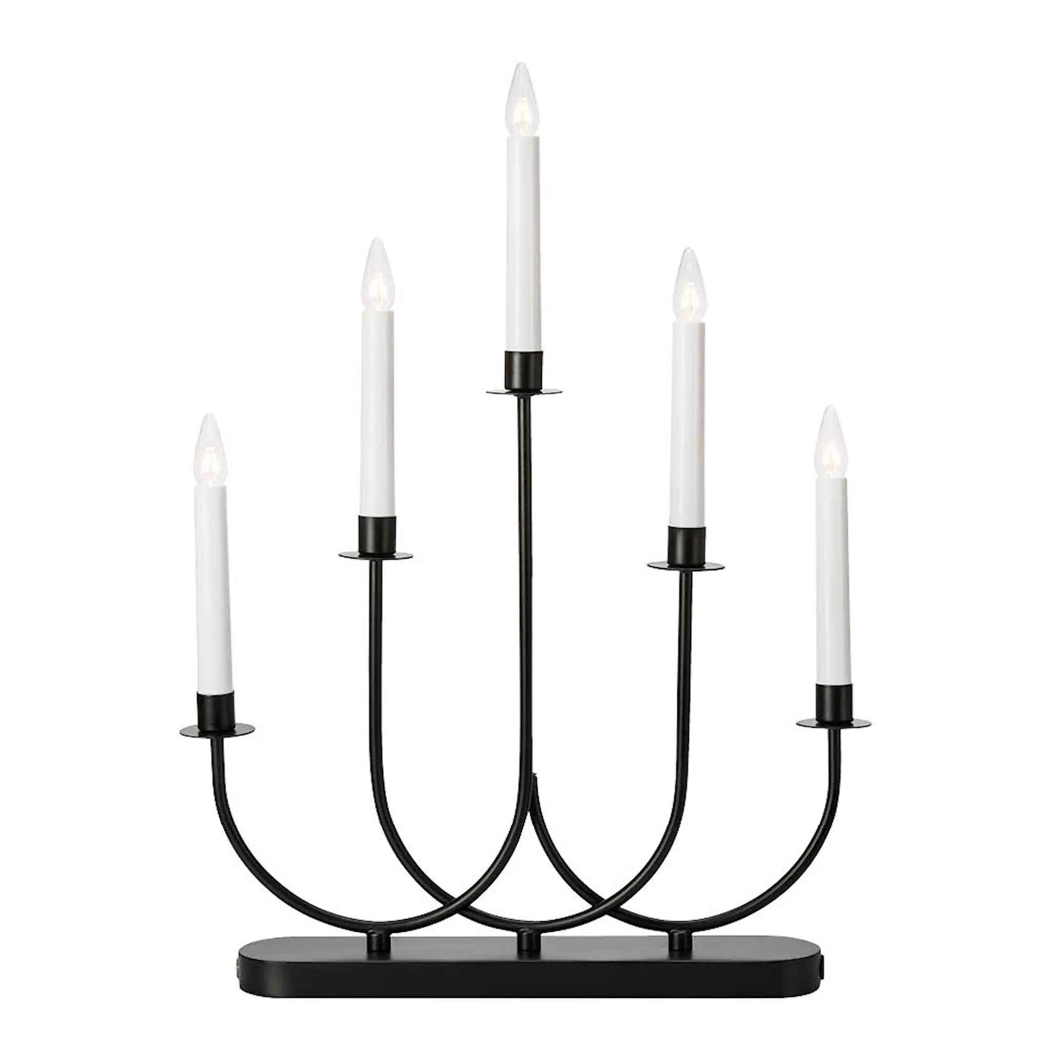 Markslöjd Soro adventsljusstake 5 ljus 47,5 cm svart