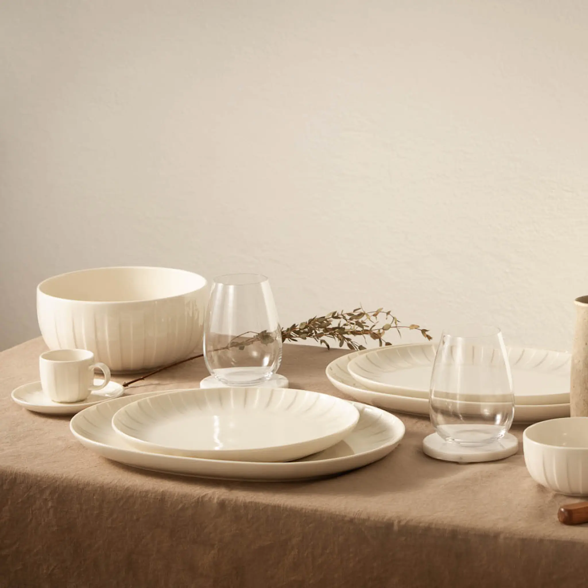 Stiernholm Senja tallrik 27 cm vit