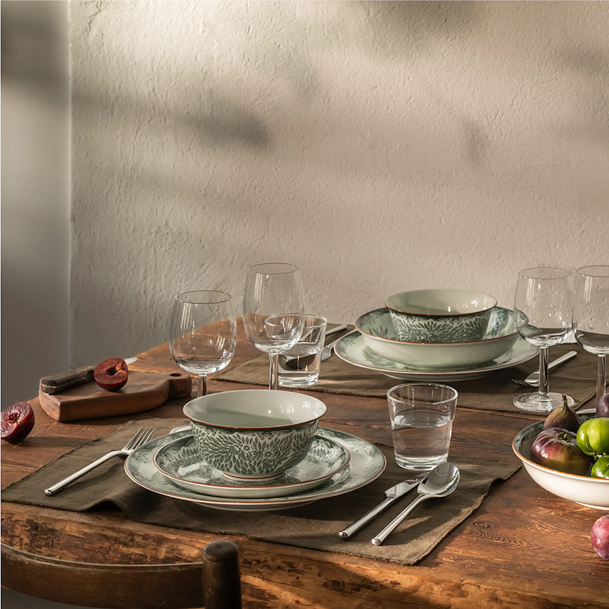 Rörstrand Ostindia Floris Grön tallrik 20 cm