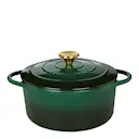 Provence gjutjärnsgryta rund 26 cm 5,3 L grön