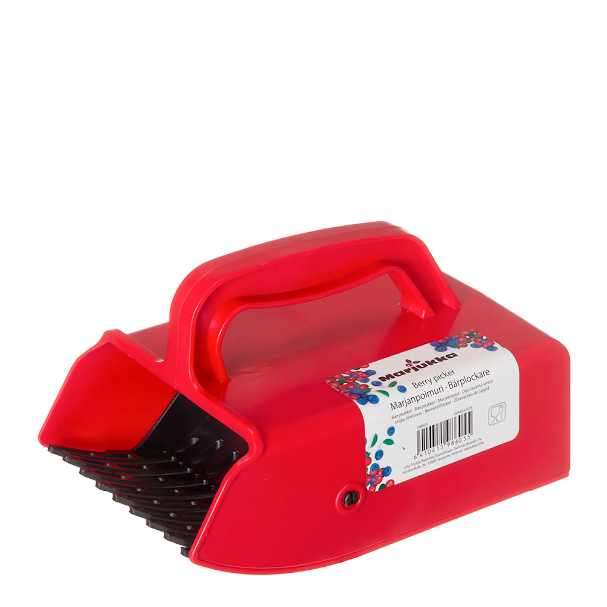 Marjukka Bärplockare med plastpiggar 22 cm röd