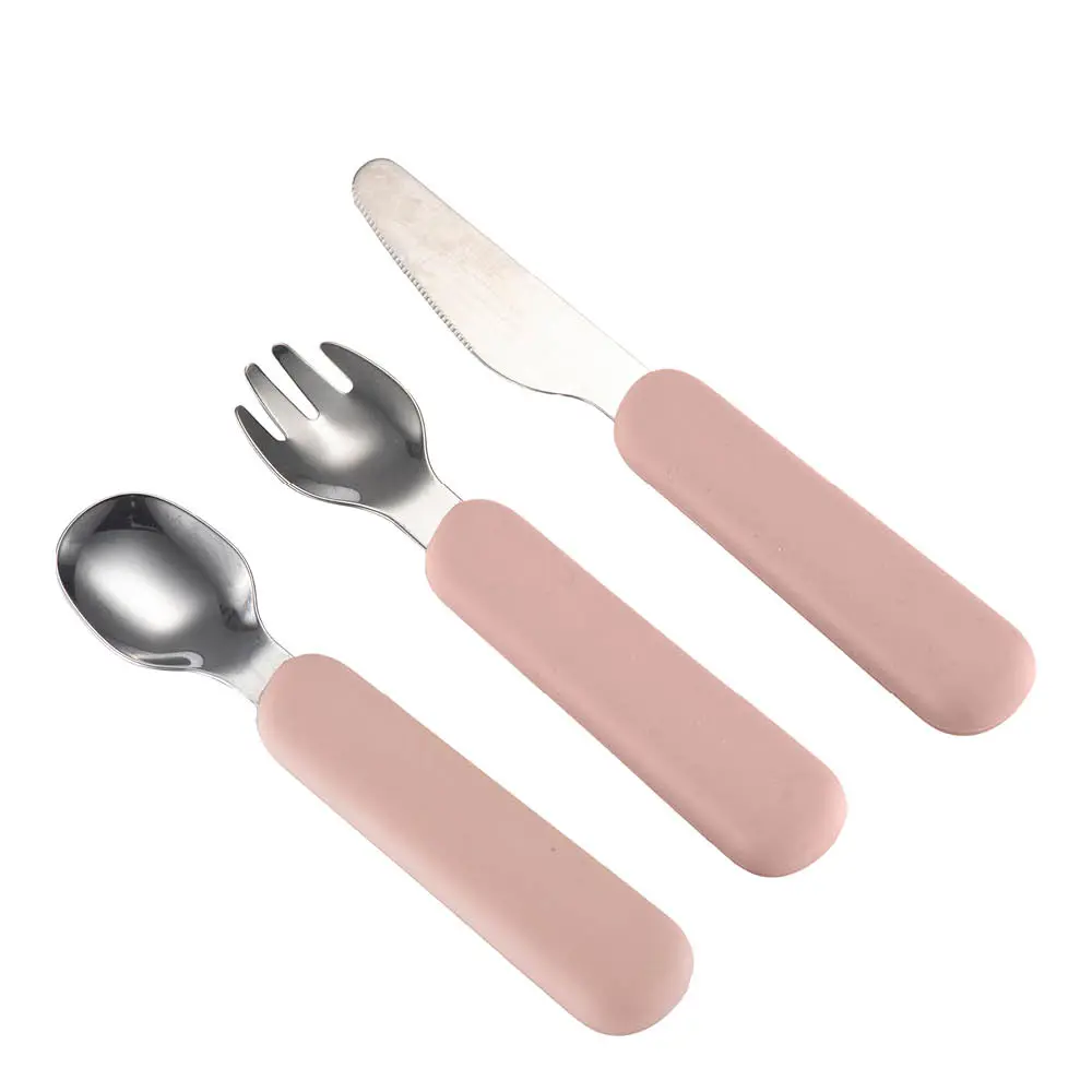 Chic Kids barnebestikk 3 deler rosa