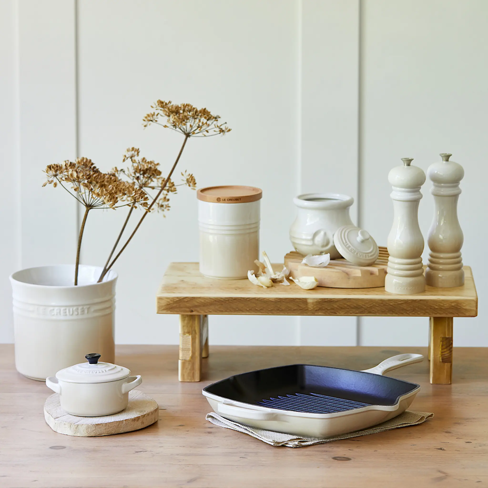 Le Creuset Signature Grillipannu 26 cm Meringue