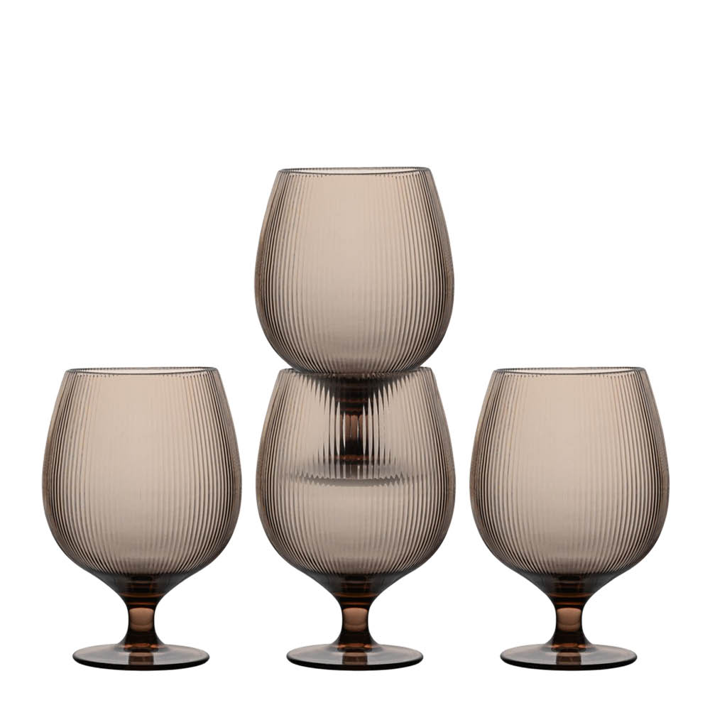 Sagaform Billi ölglas 50 cl 4-pack brun