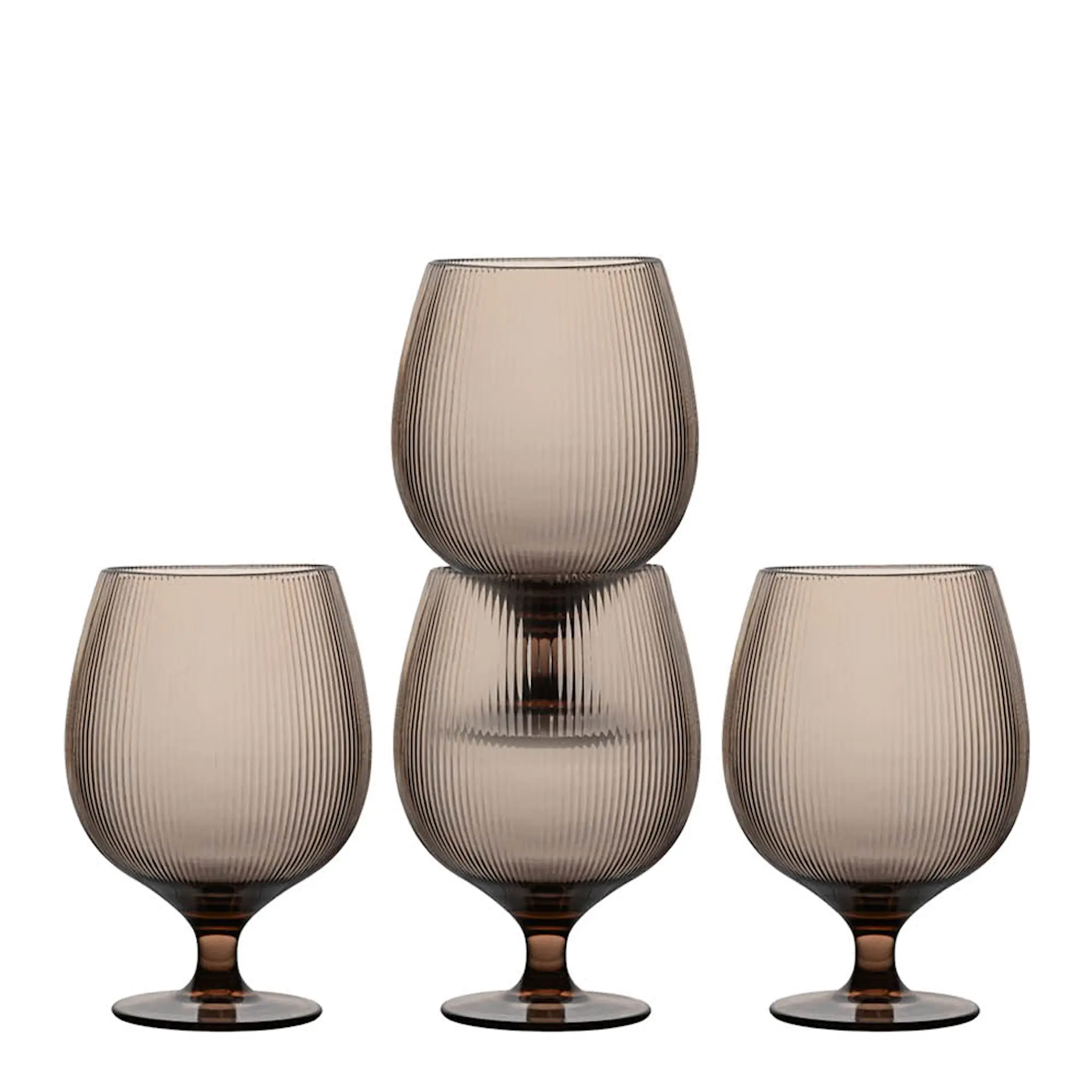 Sagaform Billi ölglas 50 cl 4-pack brun