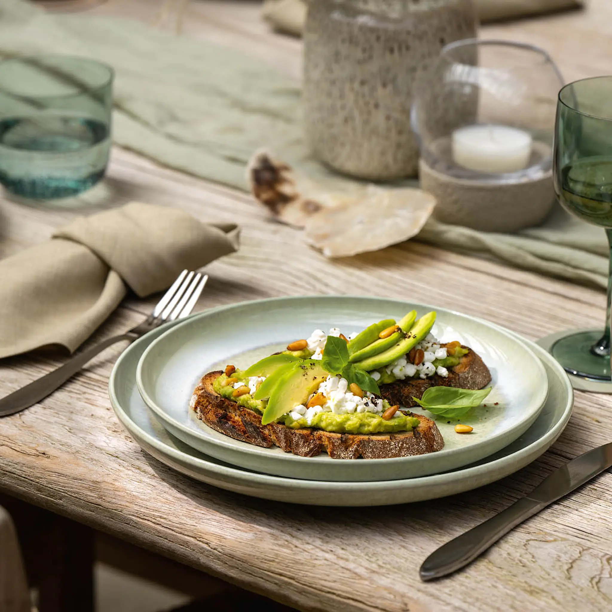 Villeroy & Boch Perlemor Alga tallrik 24 cm grön