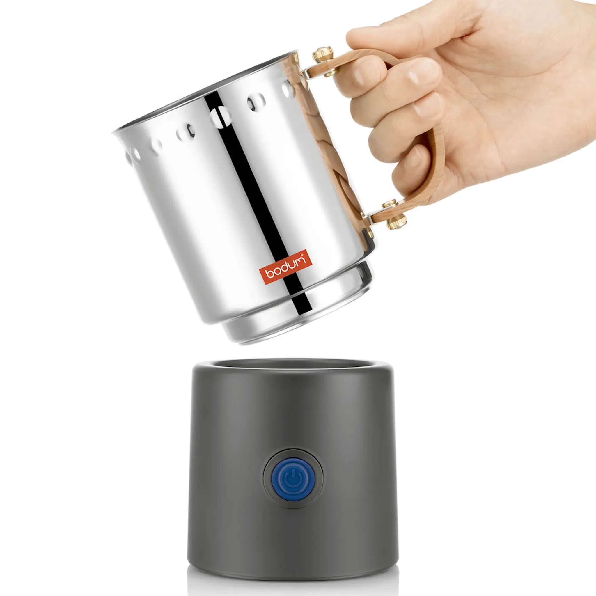 Bodum Ottoni mjölkskummare 0,4 L stål