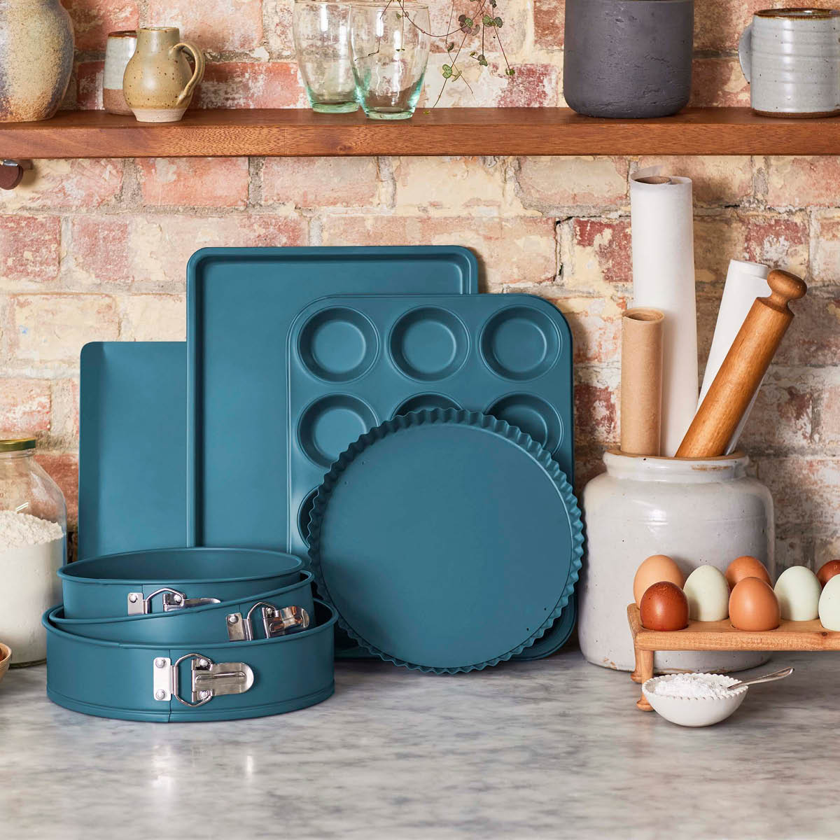 Tefal Bakeware springform 22 cm blå