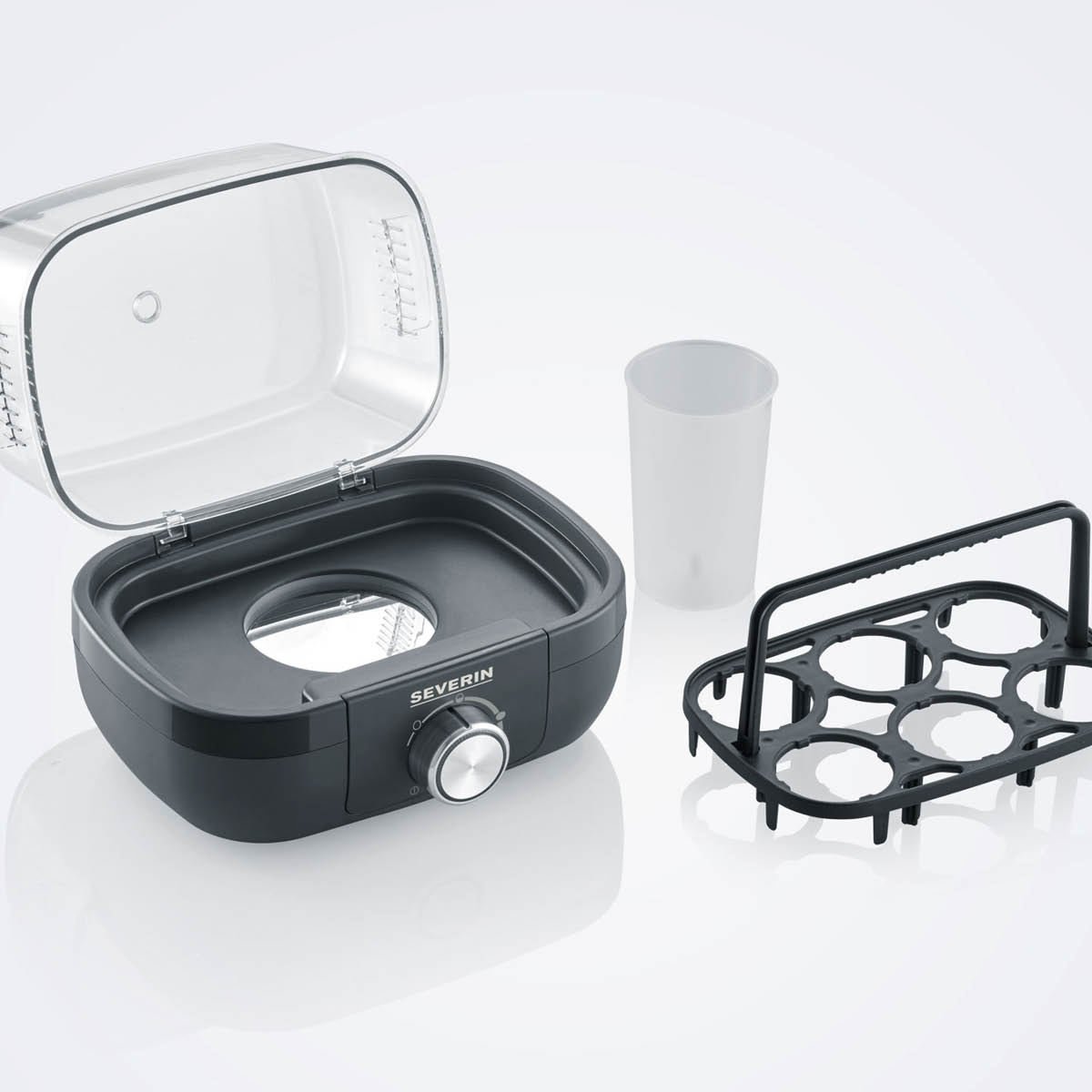 Severin Äggkokare EK3166 med elektronisk styrning 6 ägg svart