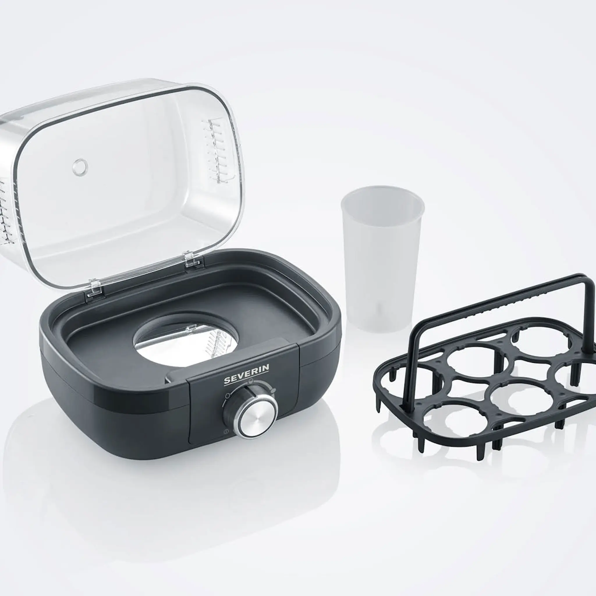 Severin Äggkokare EK3166 med elektronisk styrning 6 ägg svart