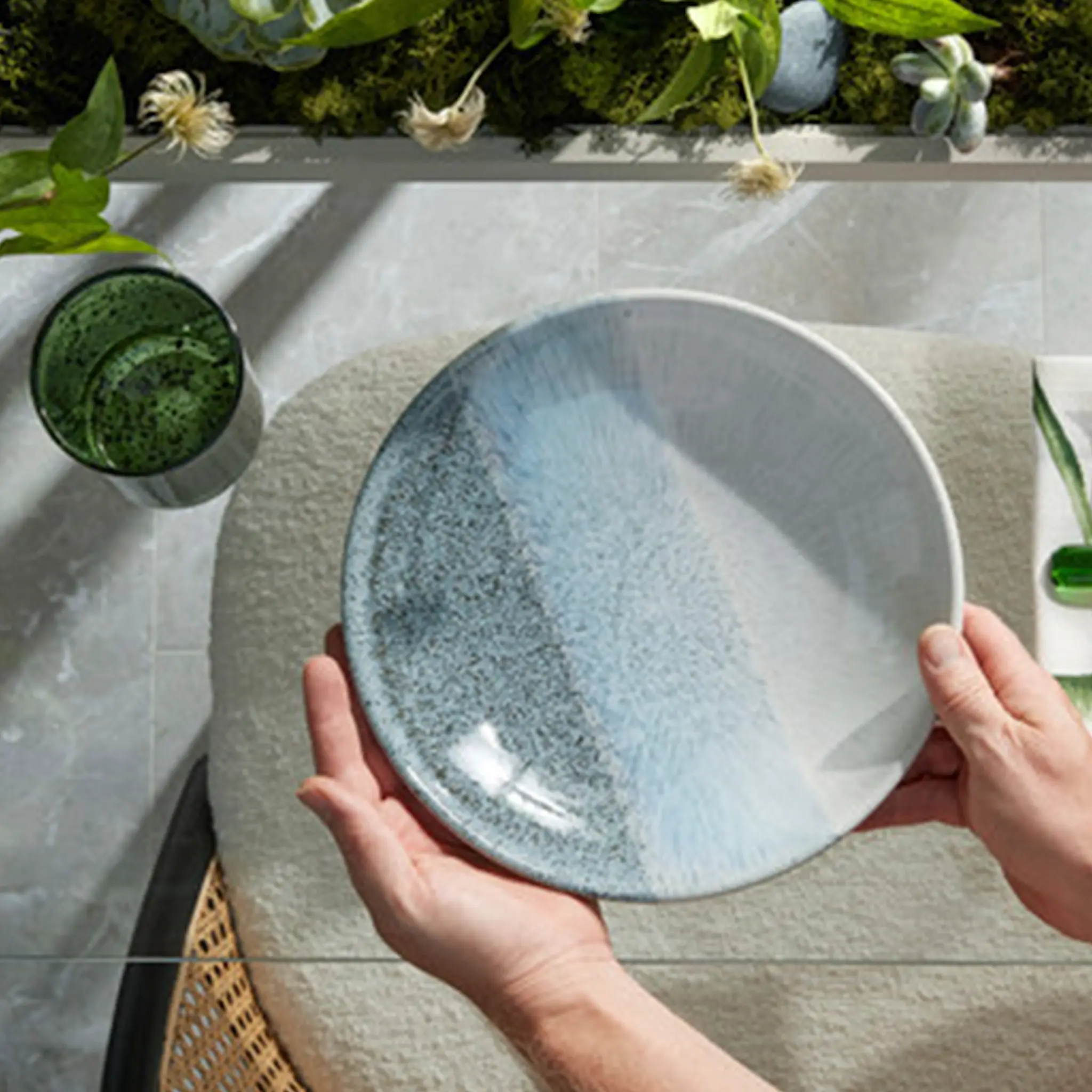 Denby Studio Grey Accent serveringsskål 1 L grå