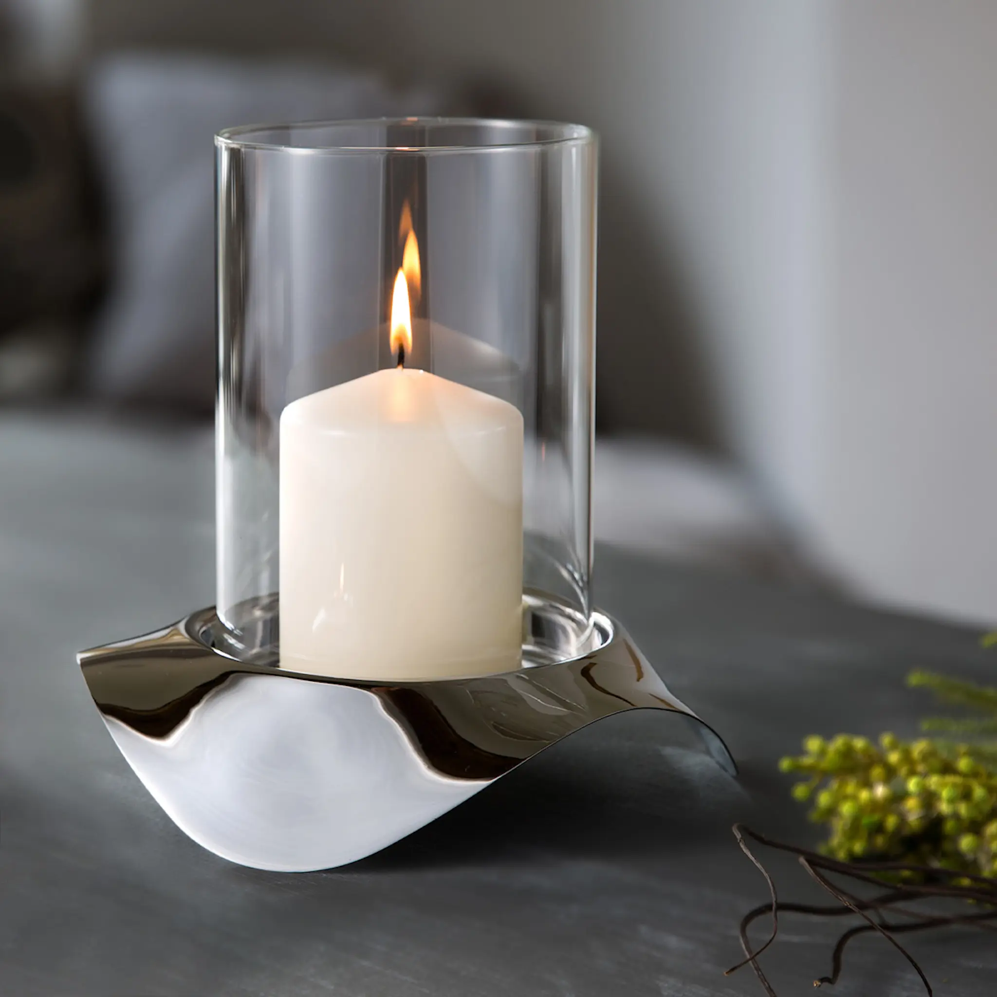 Robert Welch Drift Ljuslykta Rostfritt stål/Glas