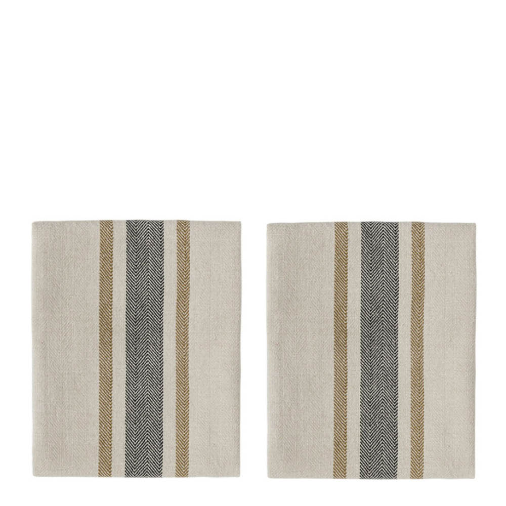 OYOY Linu tygservett 45x45 cm 2-pack svart