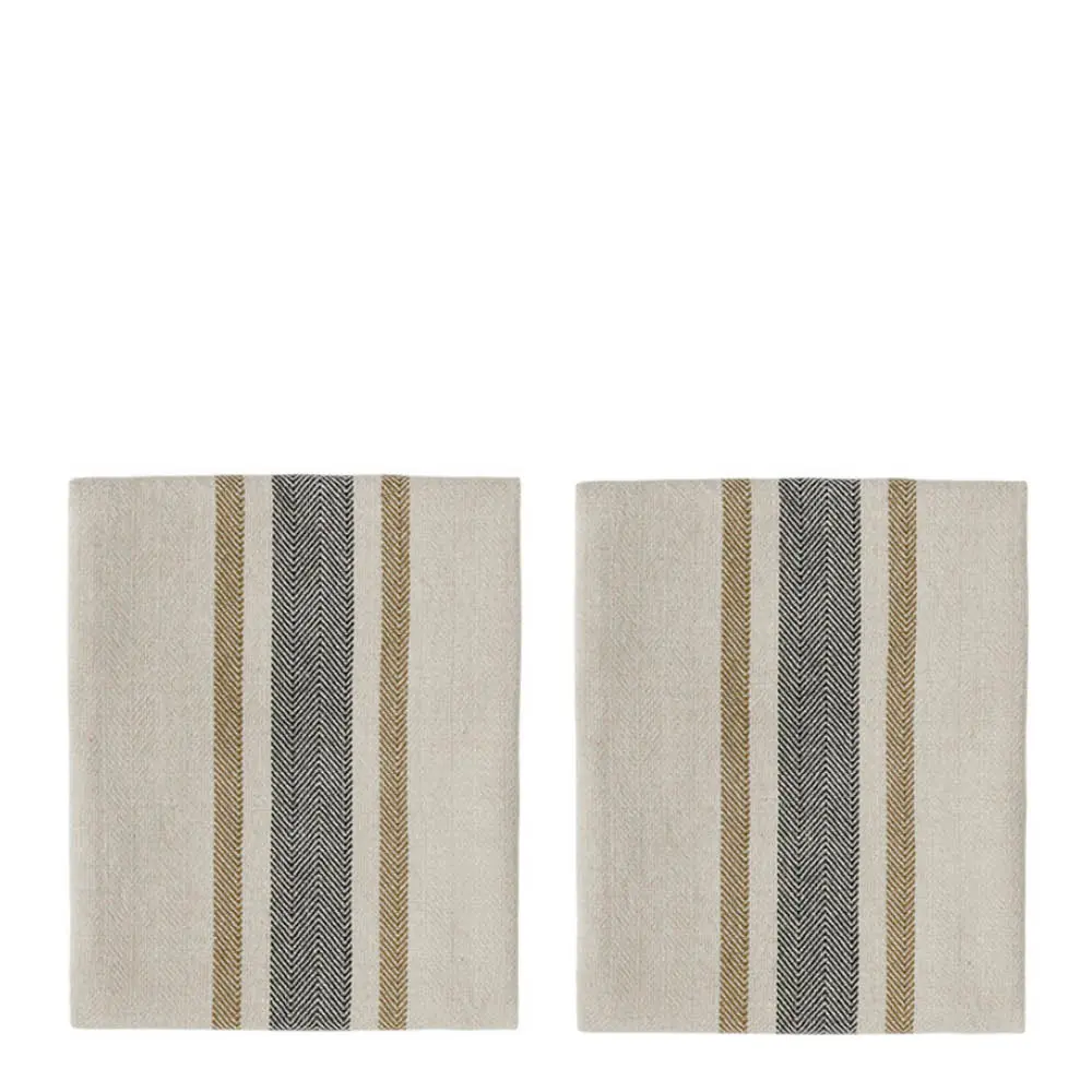 Linu Servetti 45x45 cm 2 kpl Musta