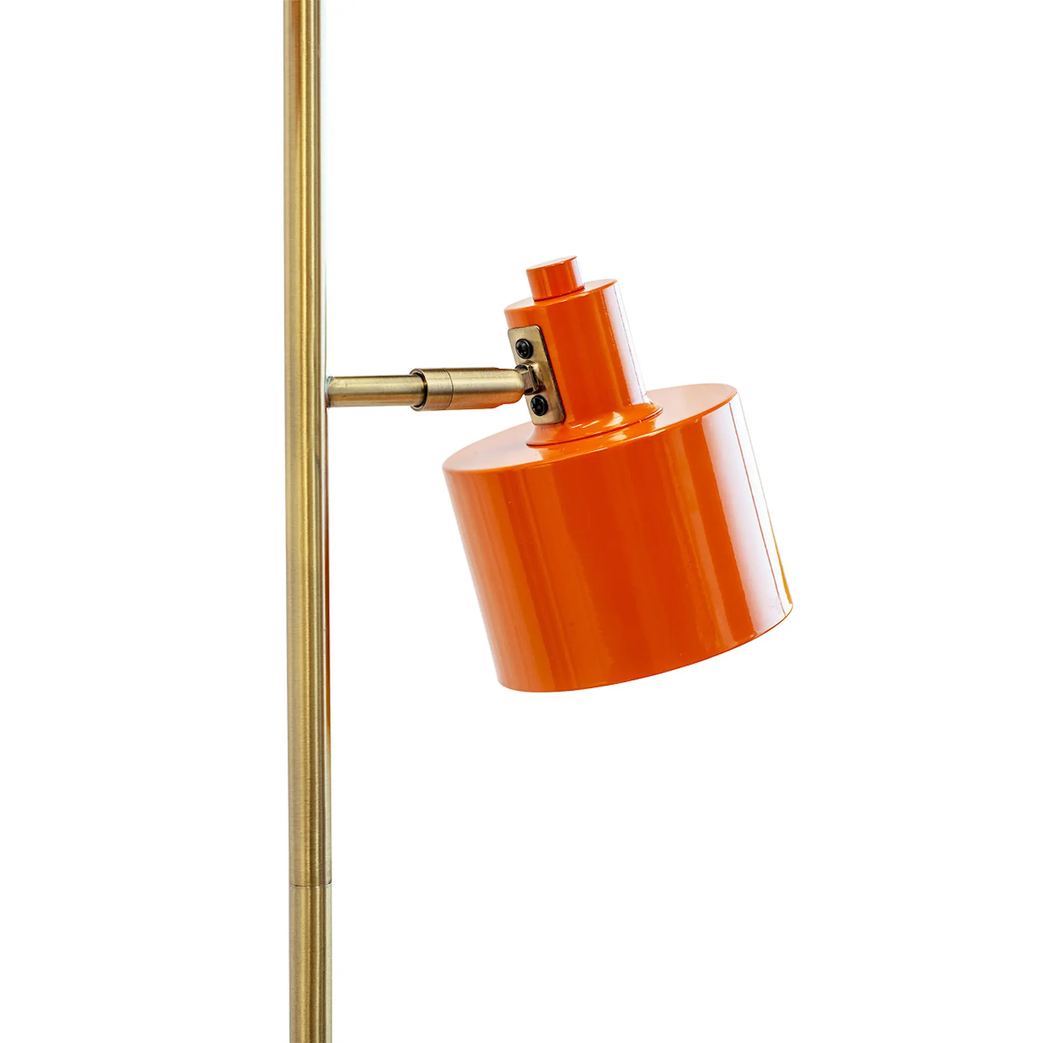 Dyberg Larsen Ocean golvlampa 160 cm orange/mässing