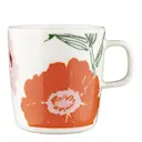 Puutarhakutsut mugg 40 cl vit/grön/orange