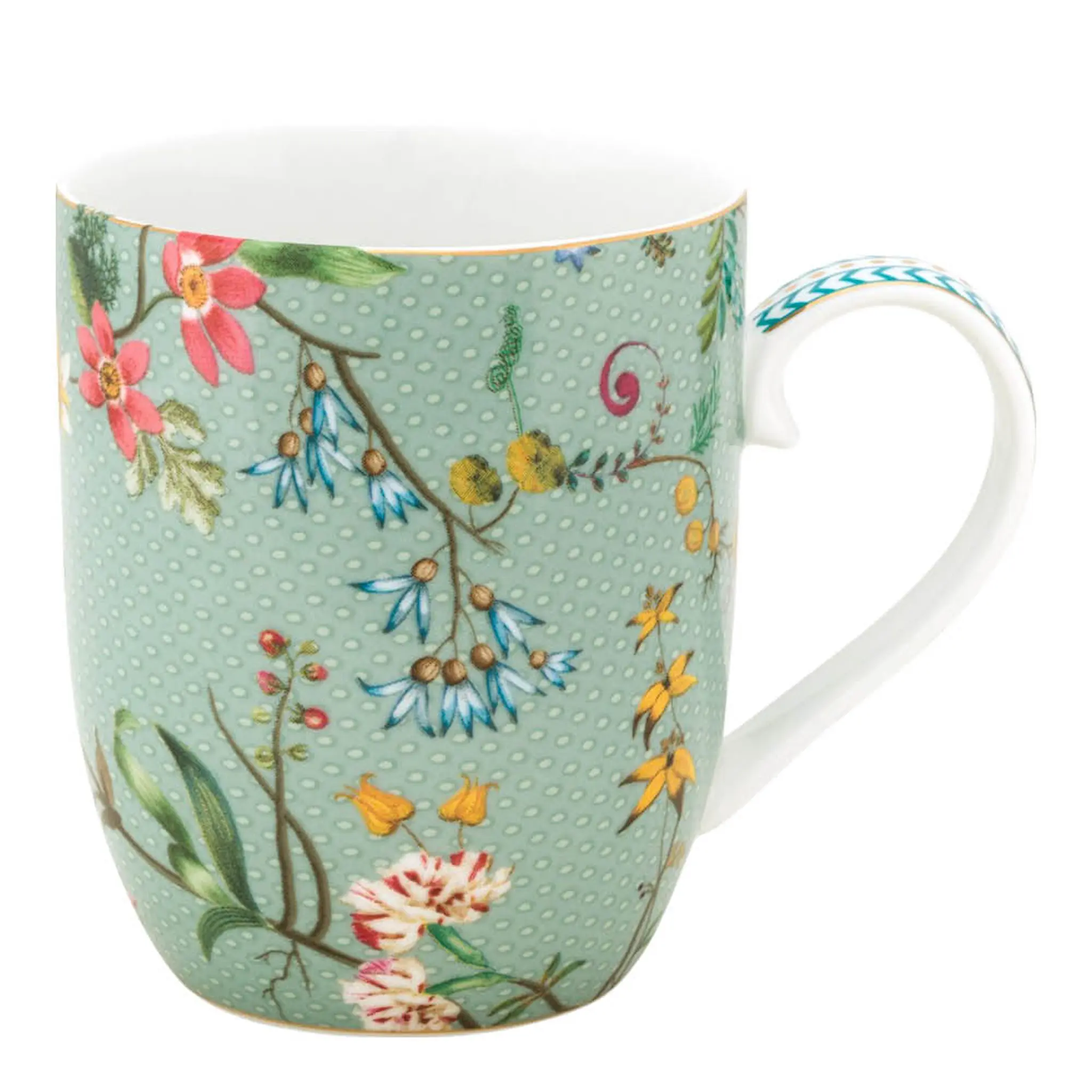 Pip Studio Jolie Flowers Muki 20 cl Vaaleansininen