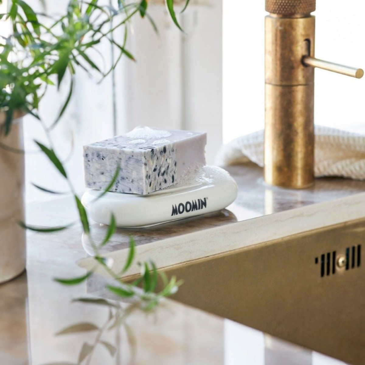 Dsignhouse x Moomin Muumi Saippuakuppi 12x7 cm Valkoinen