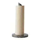 Vita hushållspappershållare 31 cm mörk grå