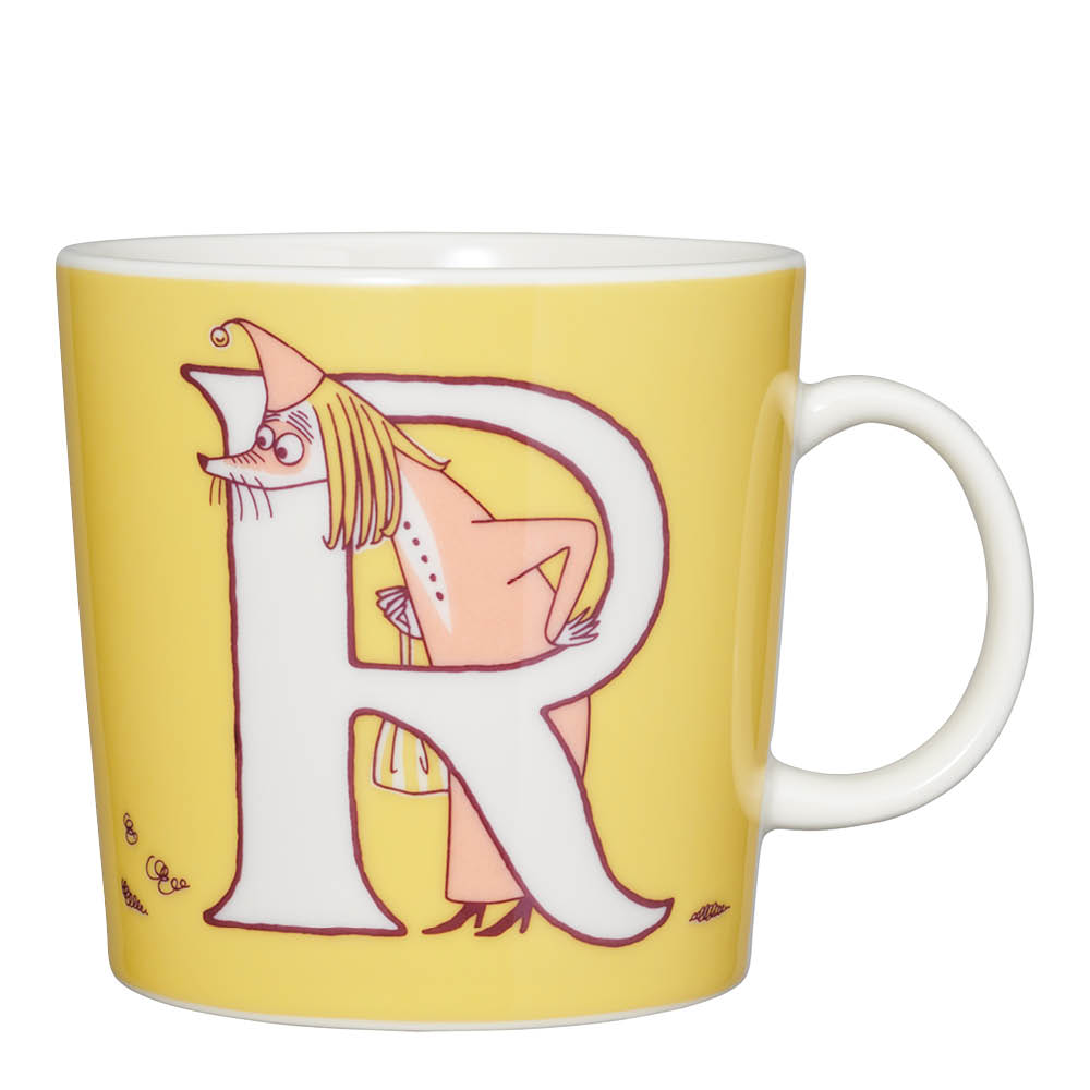 Moomin Arabia Muminmugg bokstav R 40 cl gul