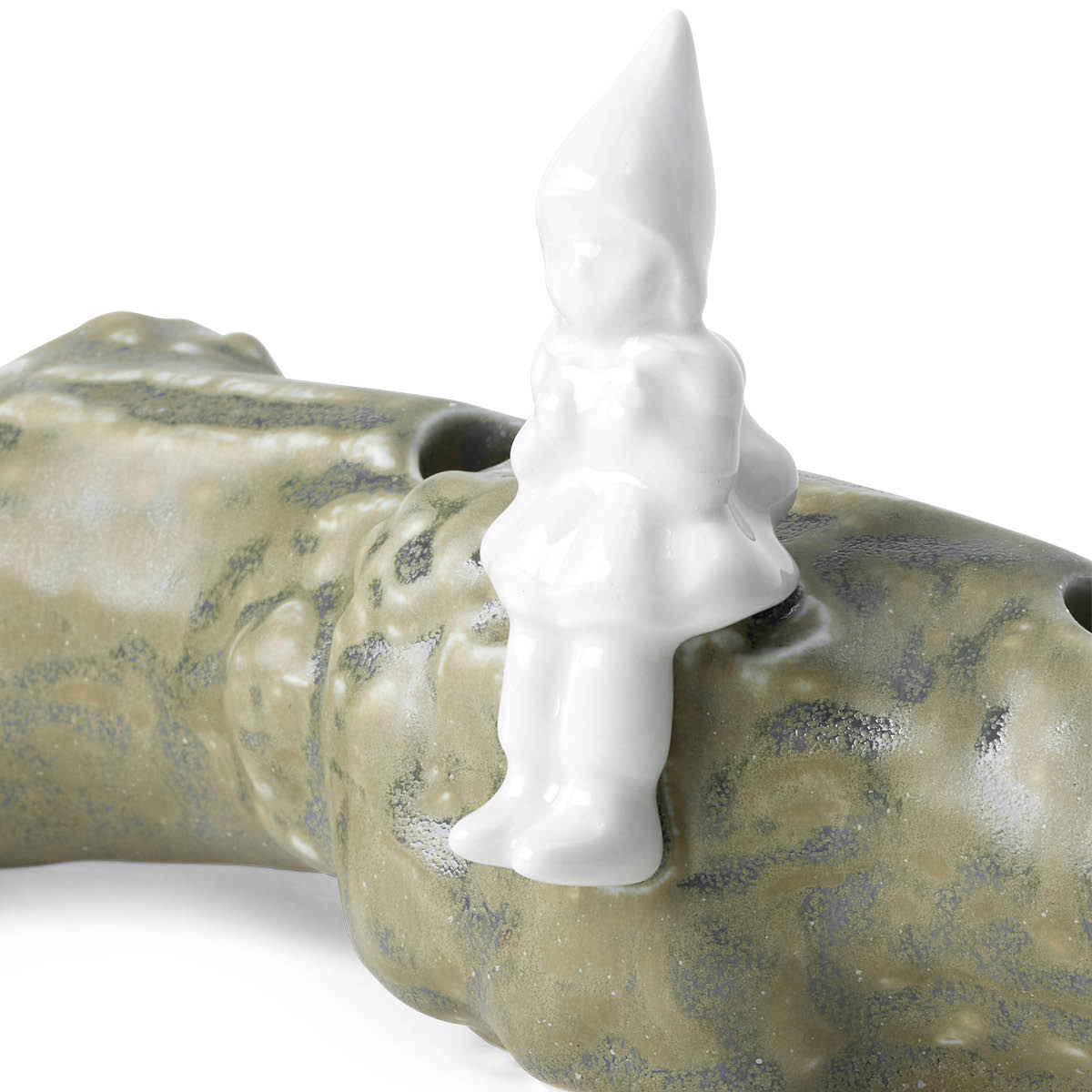 Kähler Christmas Tales adventsstake H10 cm hvit