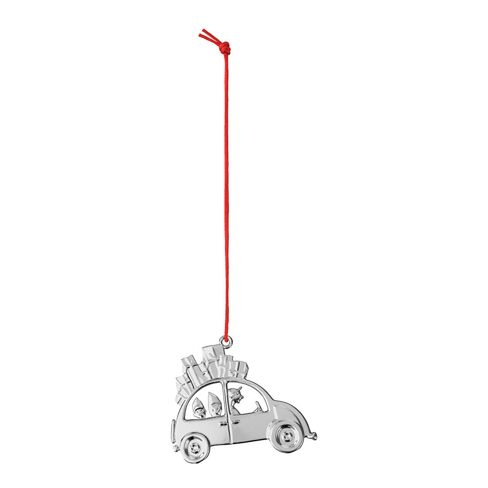 Rosendahl - Karen Blixen Joulukoriste 2025 Joulu-Auto 6,5 cm Hopeoitu