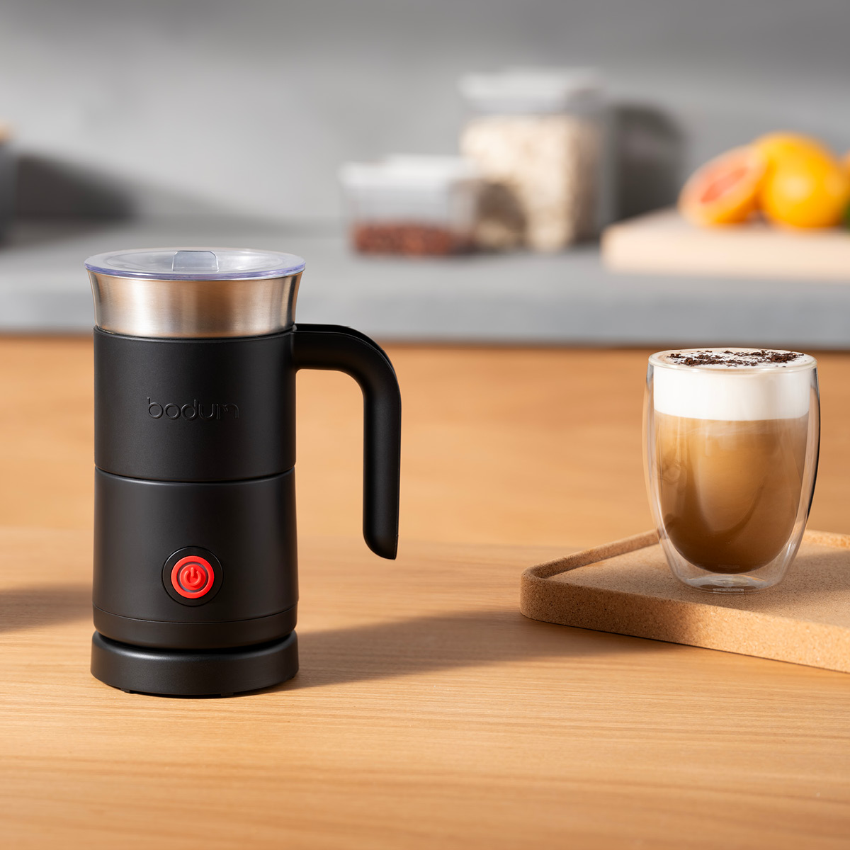 Bodum Barista mjölkskummare 300 ml svart
