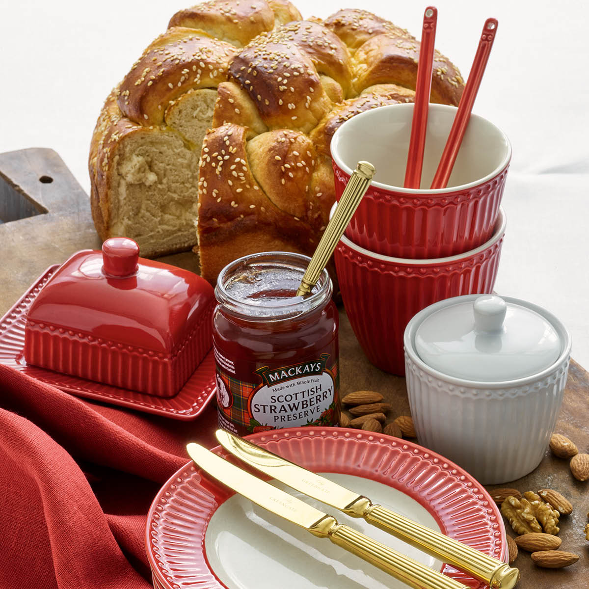 GreenGate Everyday Alice lattemugg 35 cl claret red