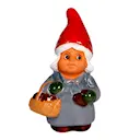 Minitomtegumma med pepparkakor 10 cm