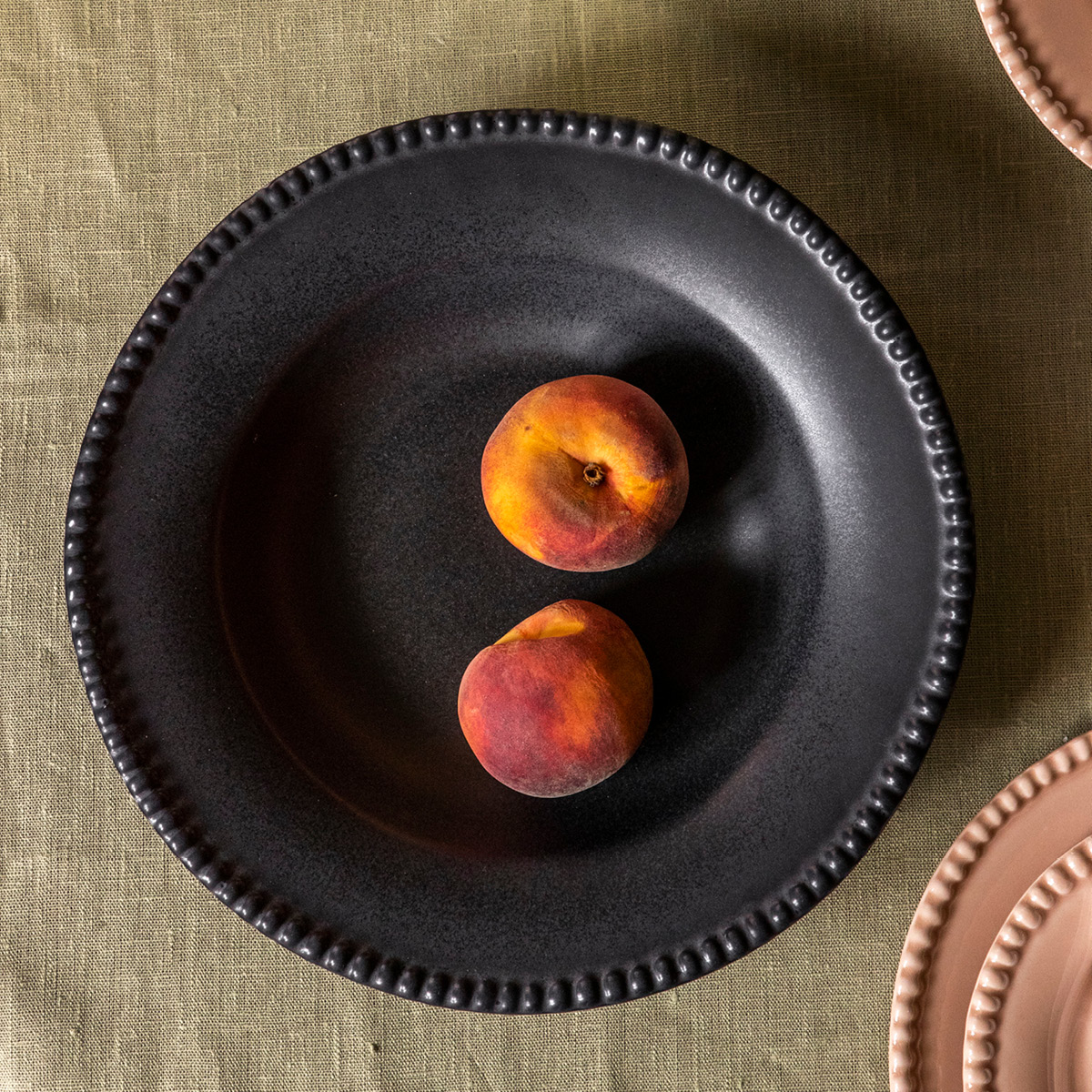 PotteryJo Daria tallerken 28 cm 2 stk ink black