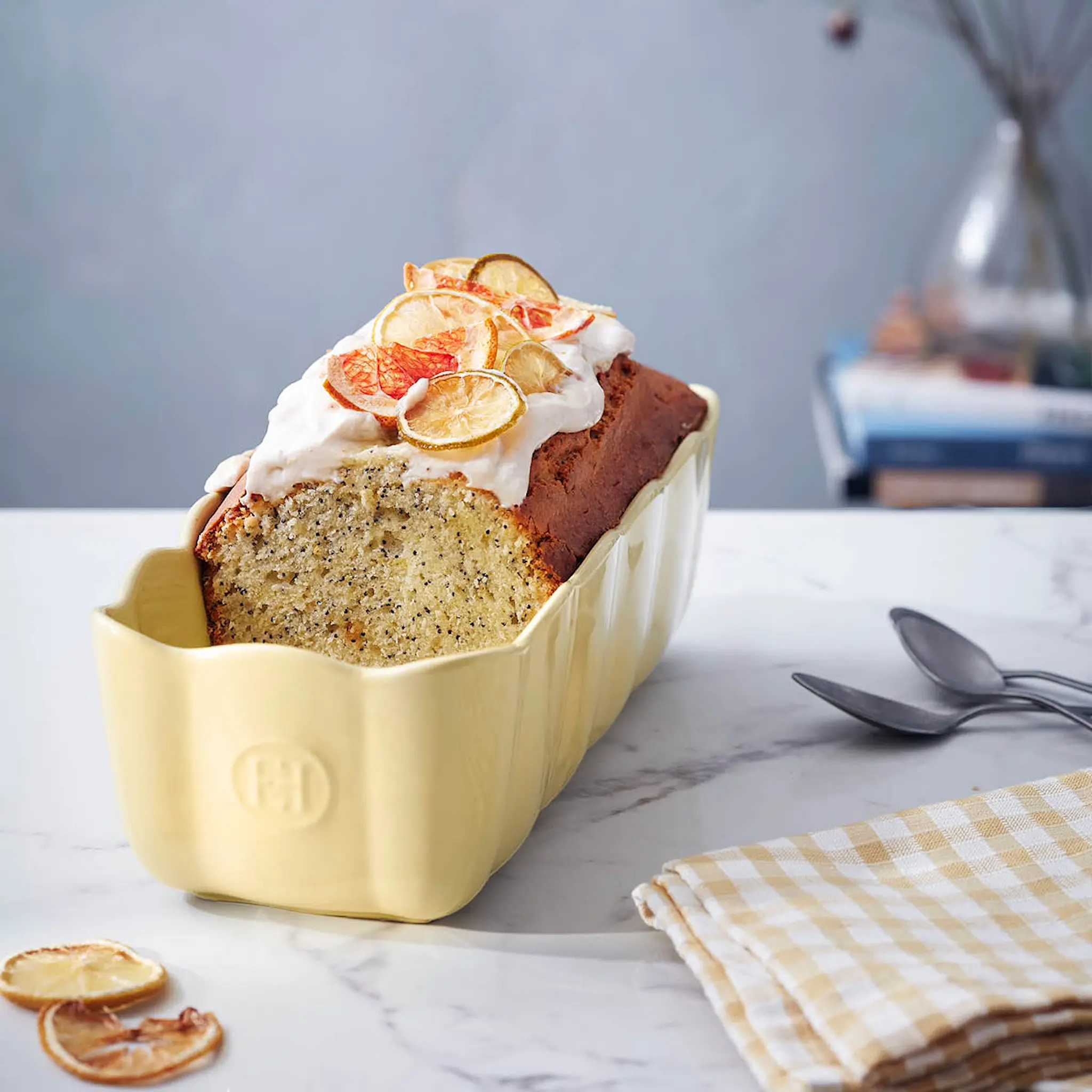 Emile Henry Madeleine Leipävuoka 29x9 cm 2 L Vanilla