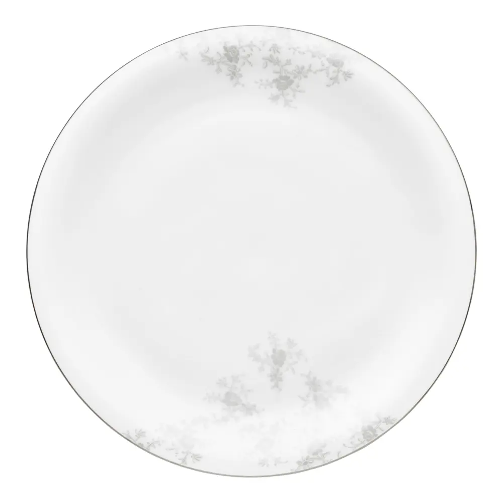 Angelina Platinum Pyöreä Vati 32,5 cm Valkoinen