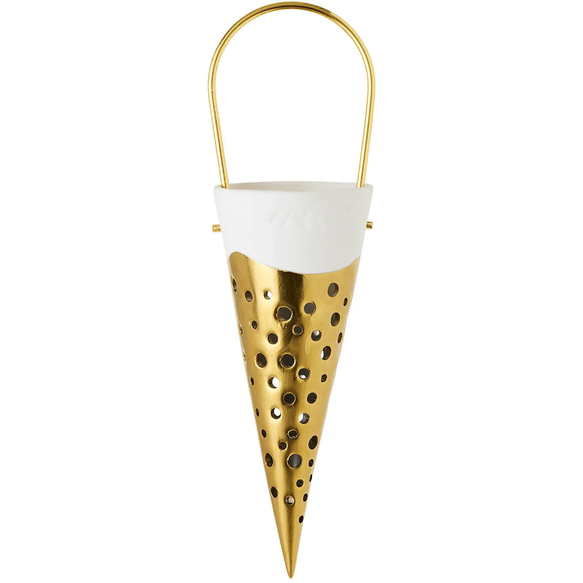 Kähler Nobili Julstrut 18 cm Guld