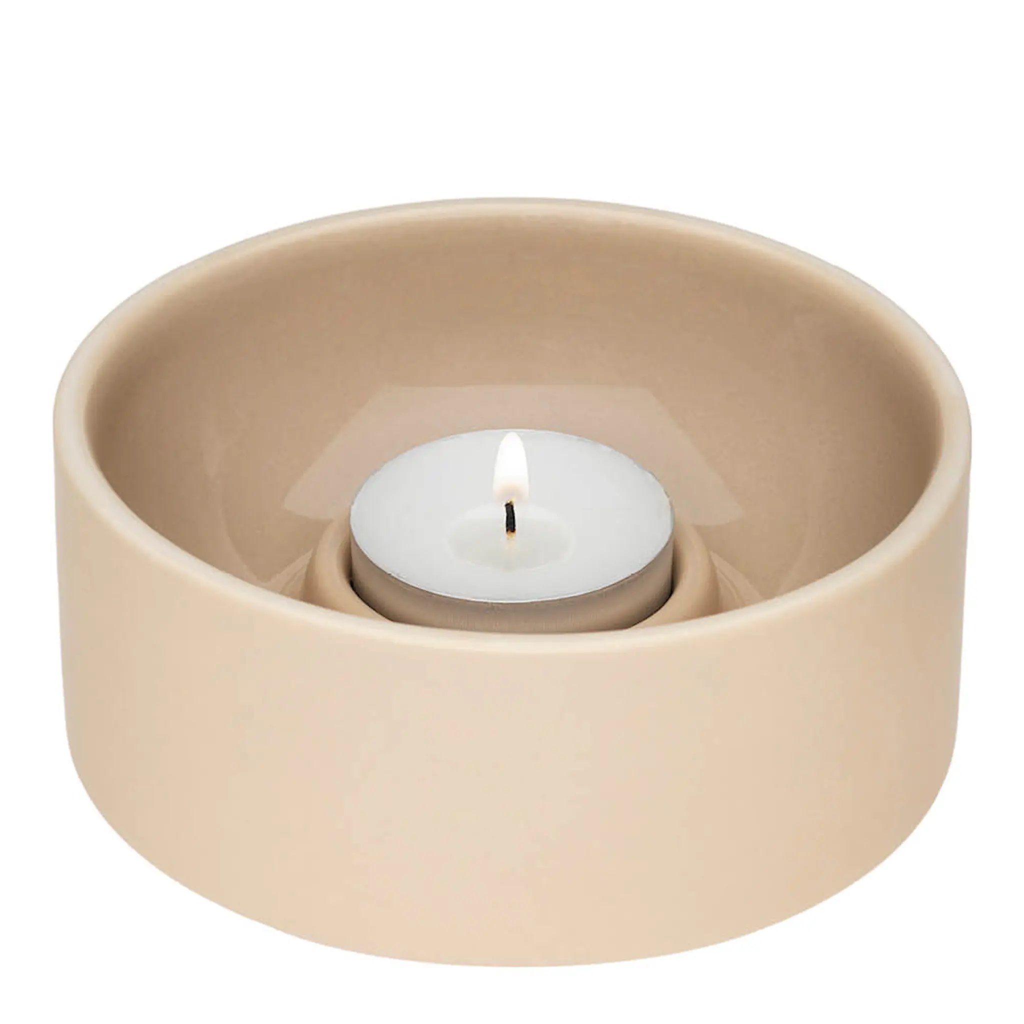 Arabia Kirnu ljuslykta 11x5 cm beige