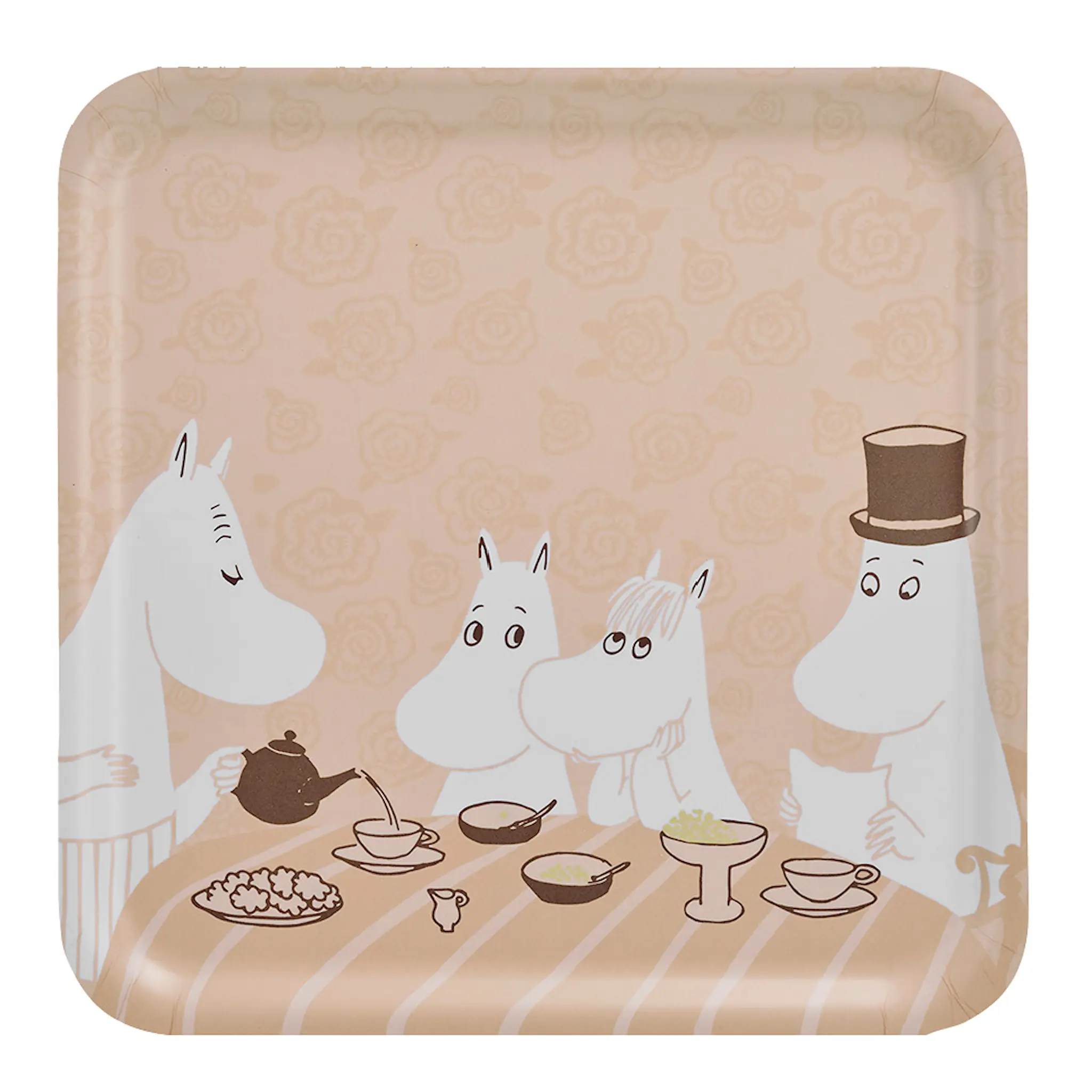 Muurla Mumin bricka 33x33 cm fikastund