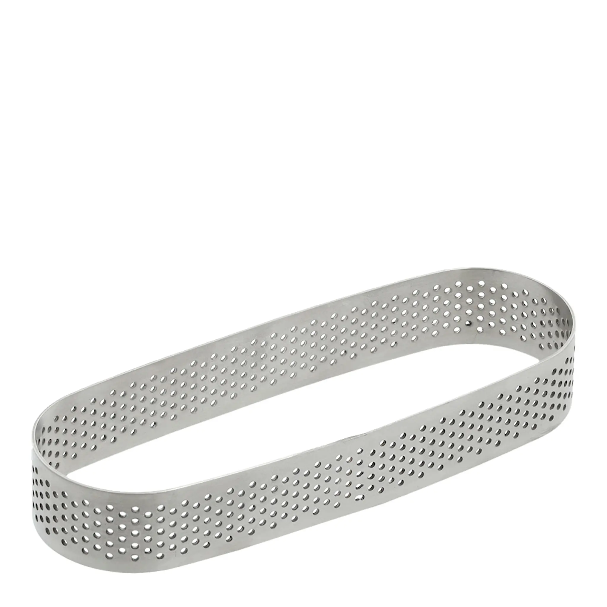Blomsterberg Oval tårtring 13x4,5 cm stål