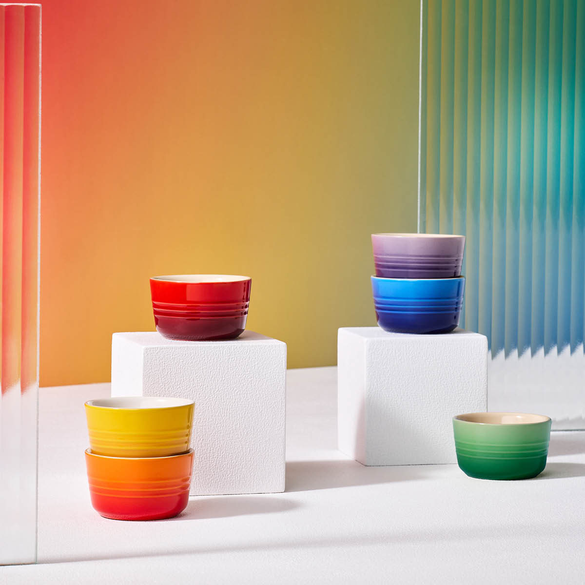 Le Creuset Rainbow ramekin mini 10 cl 6 stk