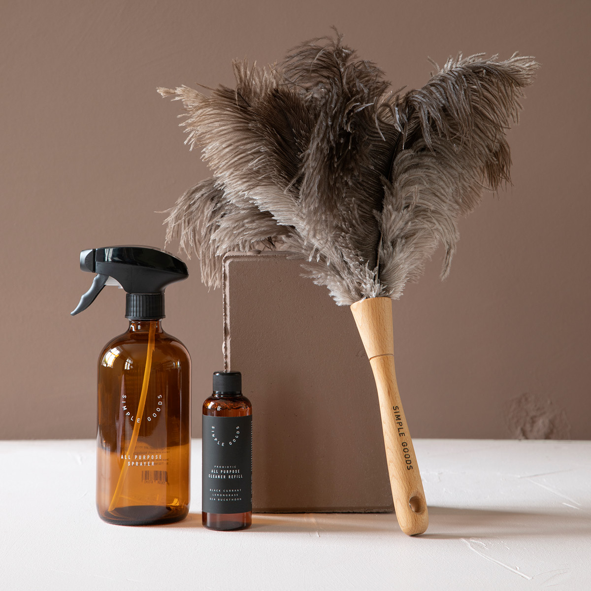 Simple Goods Lemongrass refill rengjøringsspray 100 ml svart