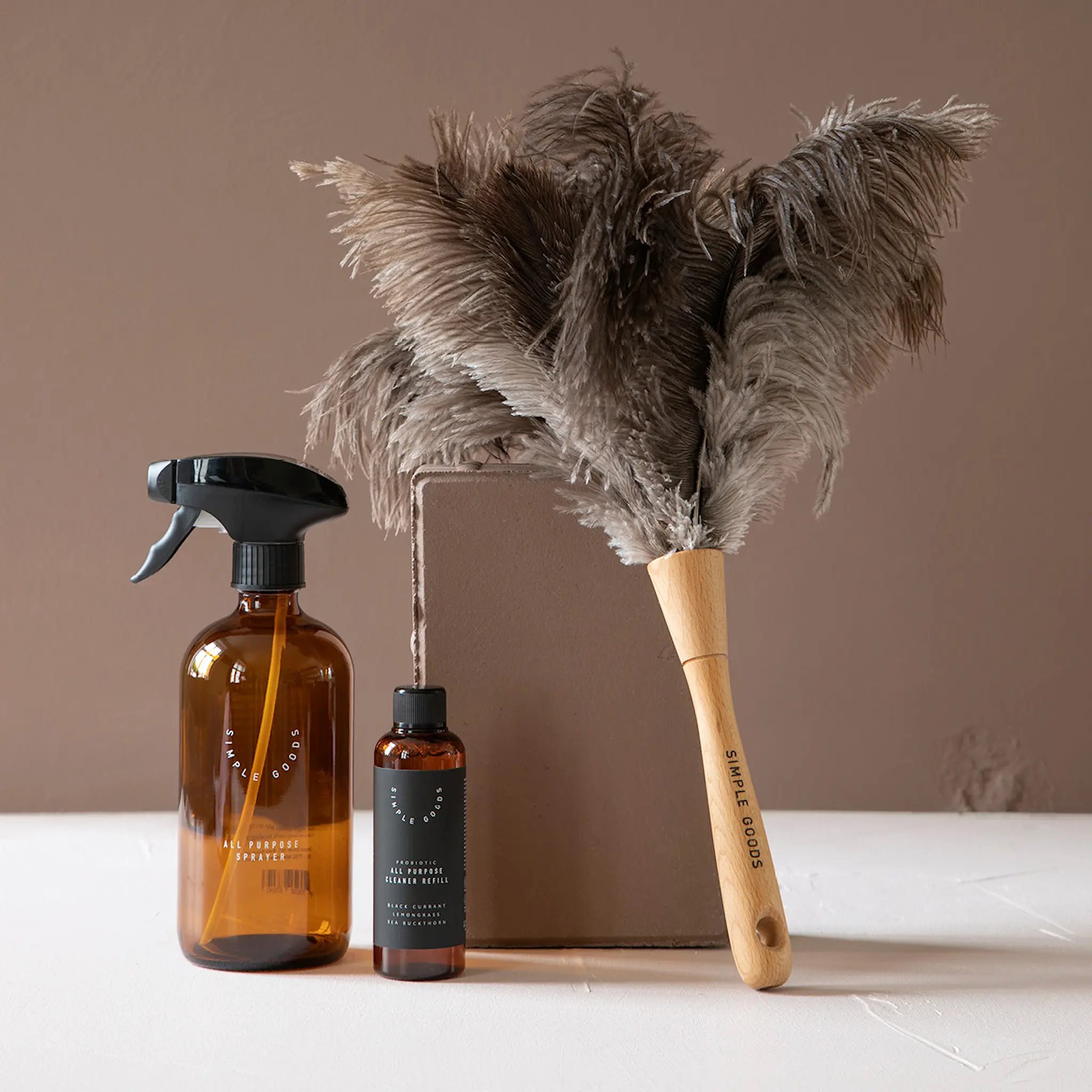 Simple Goods Lemongrass Påfyllning Rengöringsspray 100 ml Svart