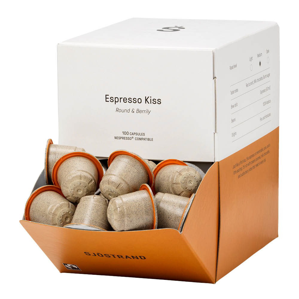 Sjöstrand Espresso Kiss kaffekapslar 100-pack