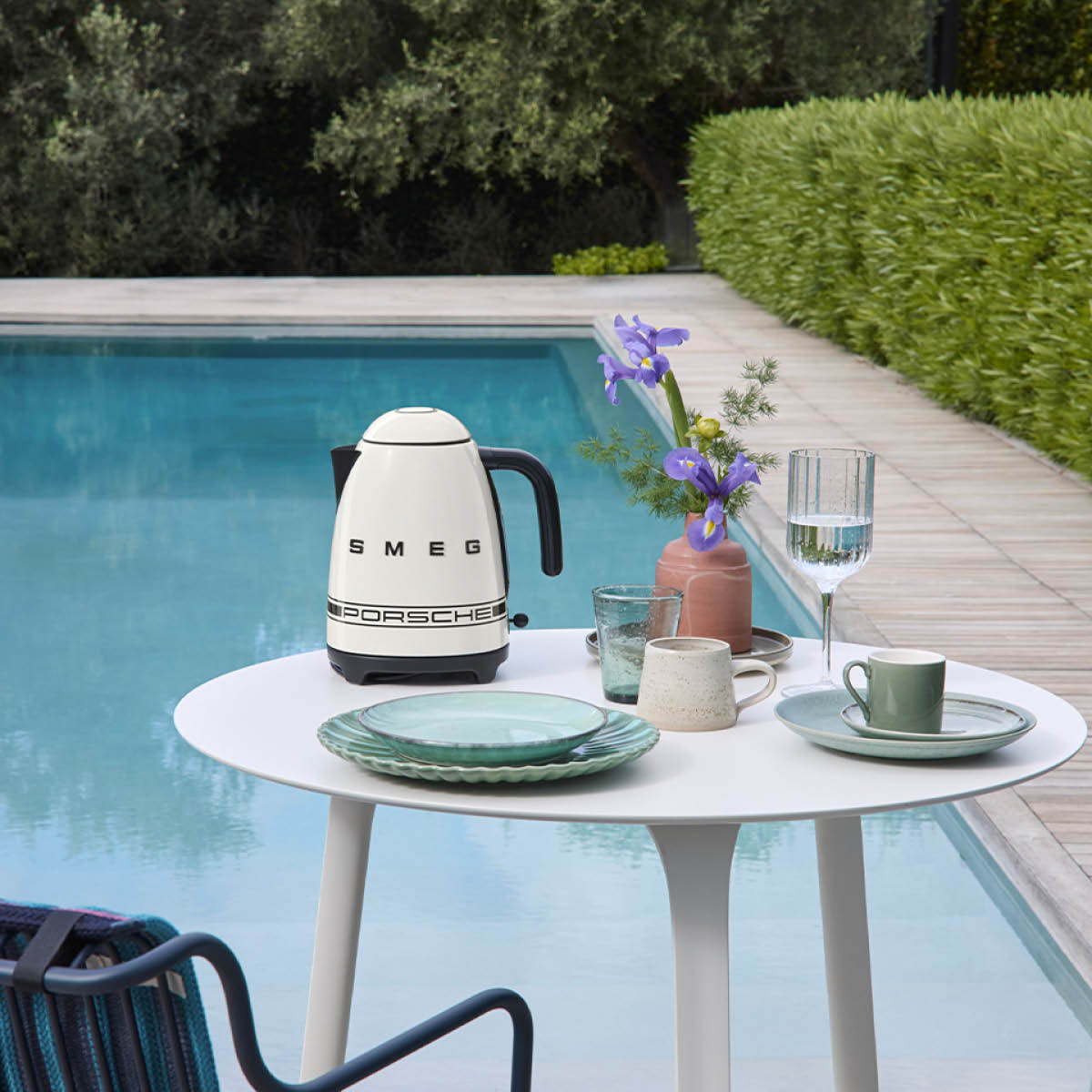 Smeg Smeg x Porsche vattenkokare KLF03P 1,7 L Carrara White