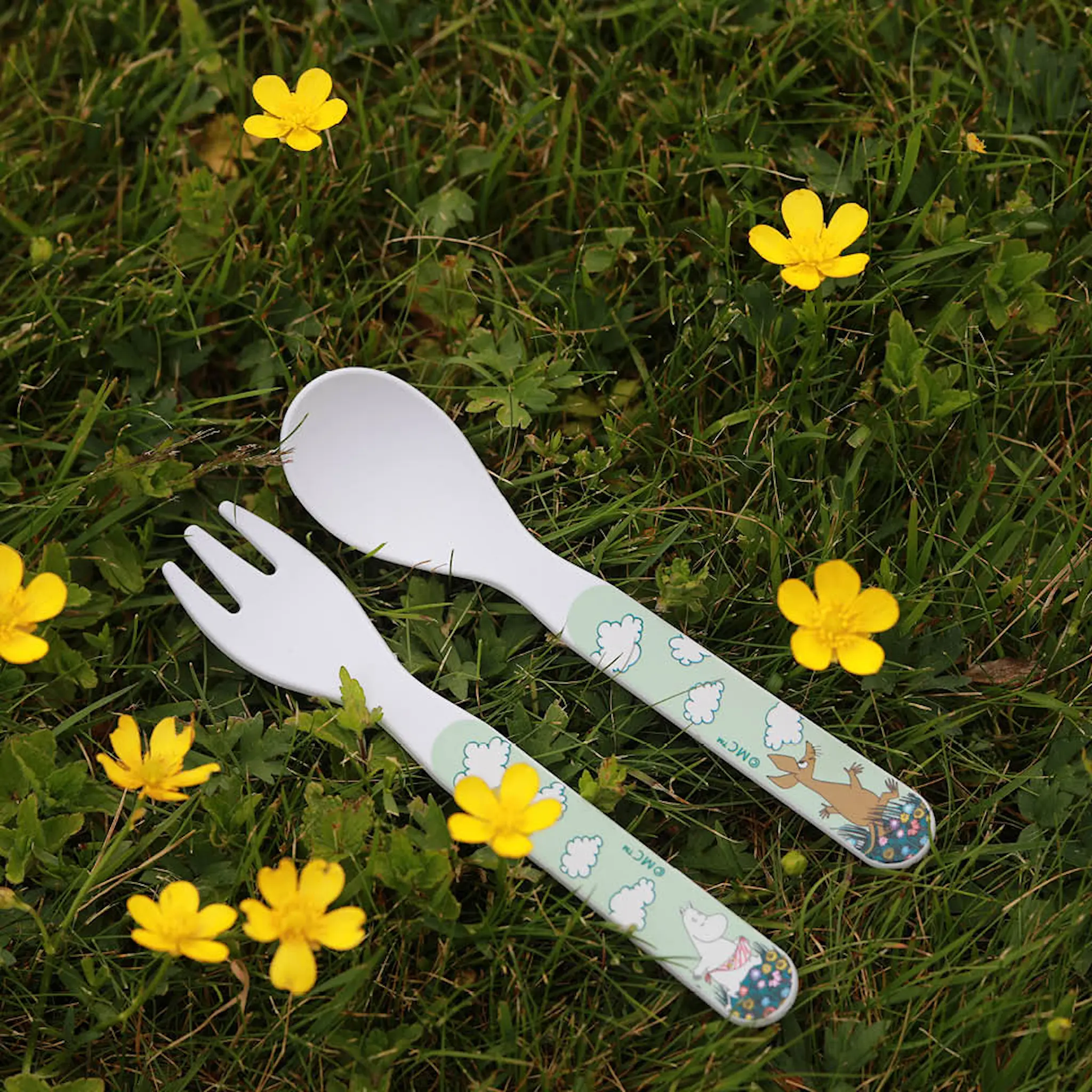 Rätt Start Mumin barnbestick 2 delar Äng grön