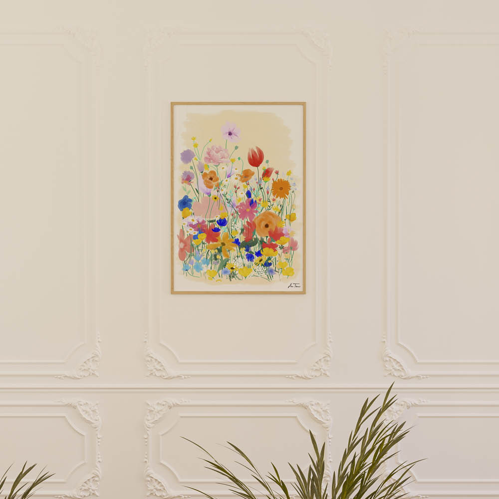 Poster & Frame Anna Thomsen poster 50x70 cm field of flowers no1