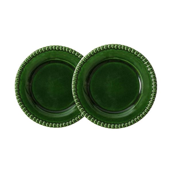 PotteryJo Daria tallerken 18 cm 2 stk moss