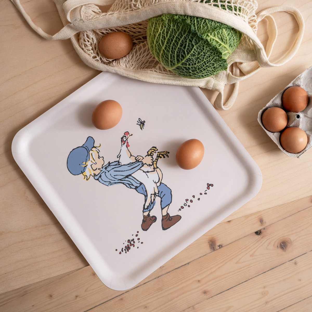 Muurla Eemeli Tarjotin 33x33 cm Cluck cluck