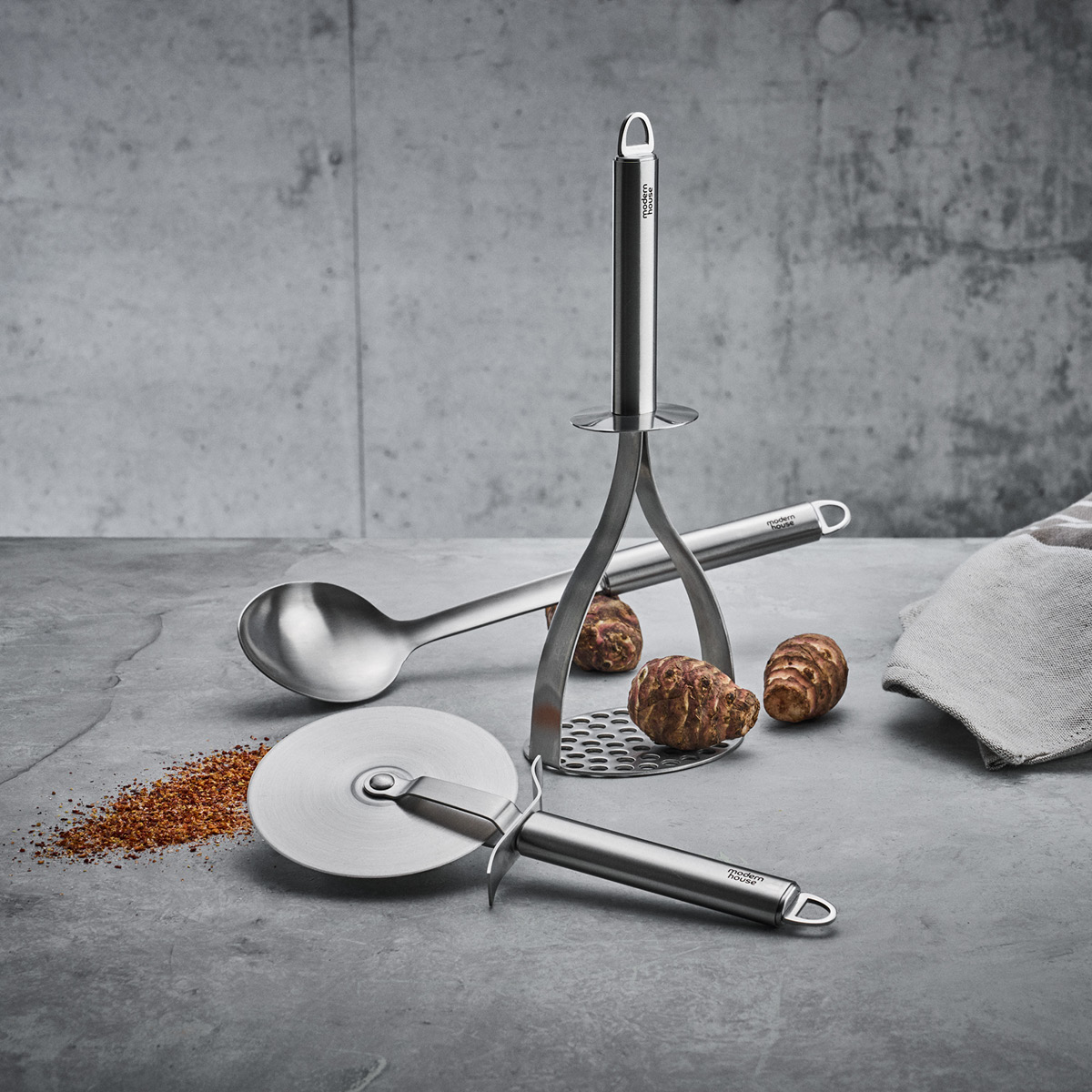 Modern House Chief pizzahjul 26 cm stål