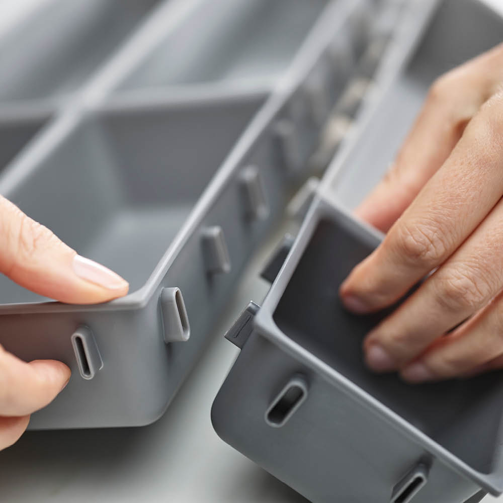 Joseph Joseph Blox Aterinlaatikko 44x26,5 cm Harmaa